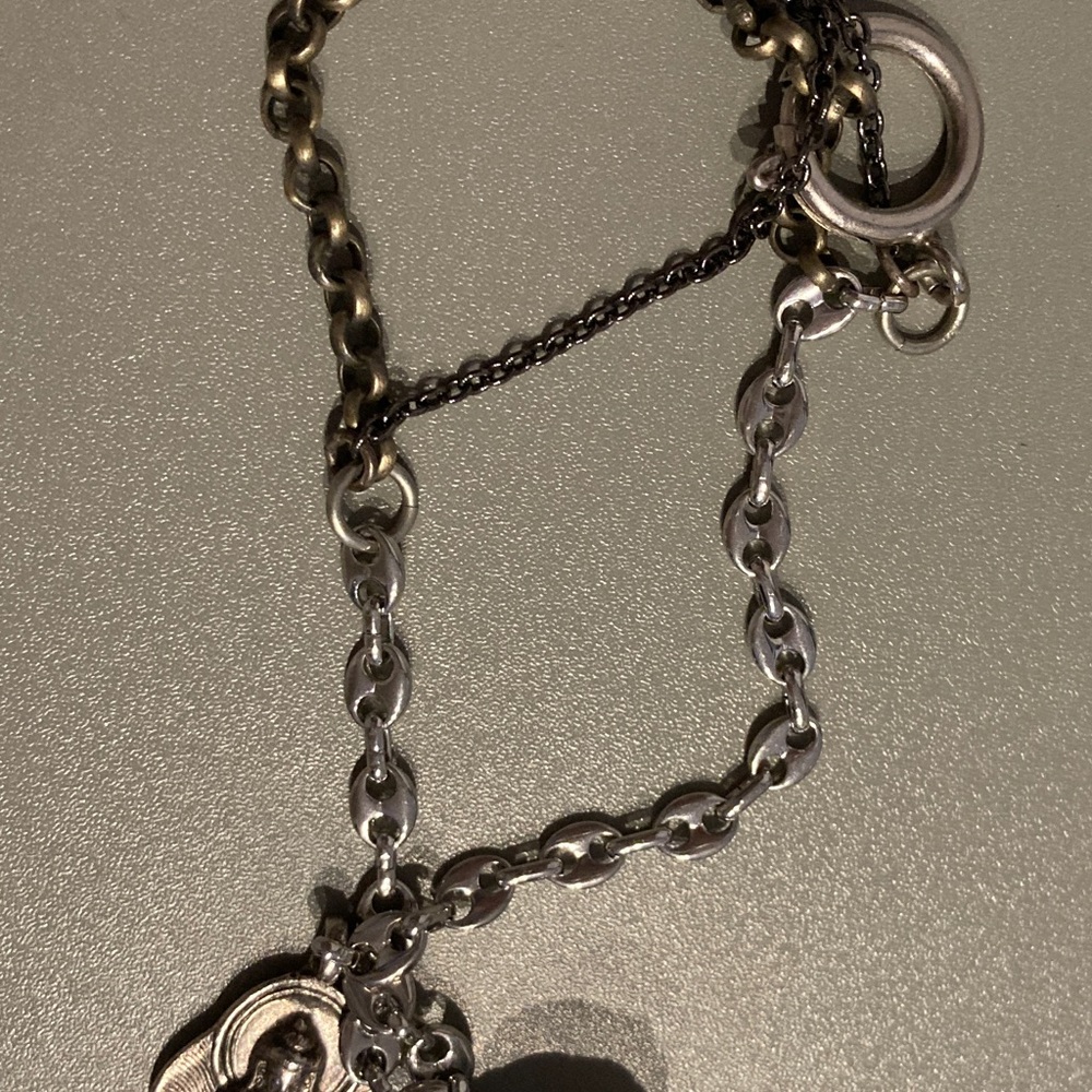 Custom made mixed metal bracelet